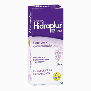 Hidraplus 75 Meq Con Zinc Uva Sol Oral Caja X 4 Sachets De 100 Ml - Sin Asignar