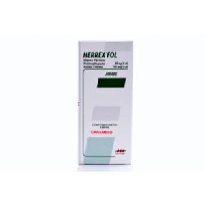 Herrex Fol Jarabe Sabor Caramelo Frasco X 120 Ml - Herrex