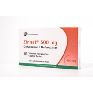Zinnat 500 Mg Caja X 10 Tabletas Recubiertas - Zinnat