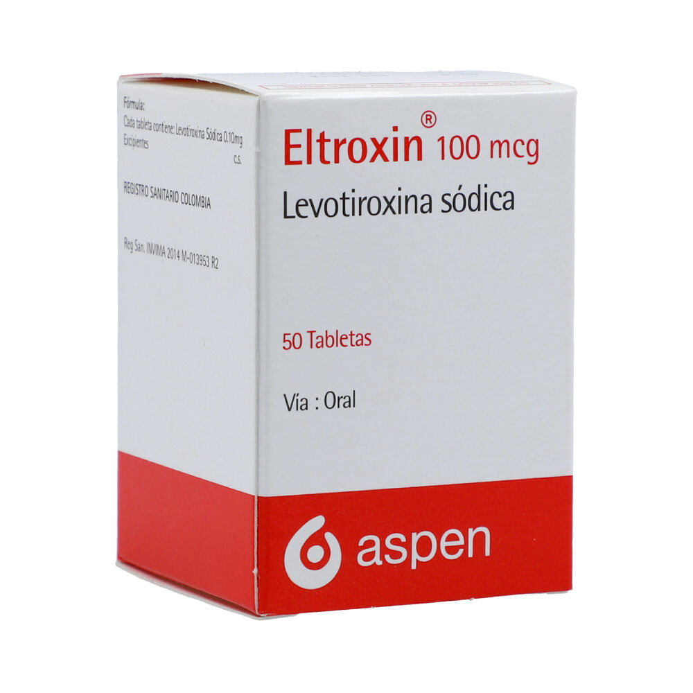 Eltroxin 100 Mcg  X 50 Tabletas - Eltroxin
