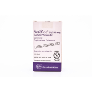 Seretide Inhalado 25/250 Mcg X 120 Dosis. (195351) - Seretide
