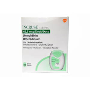 Incruse Ellipta 62.5 Mcg/dosis Inhalador X 30 Dosis Polvo P/inhal Oral. - Incruse  Ellipta