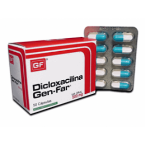 Dicloxacilina G-far 500 Mg X 50 Capsulas - Dicloxacilina  Gf