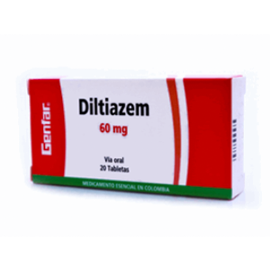 Diltiazem G-far 60 Mg X 20  Tabletas - Diltiazem  Gf