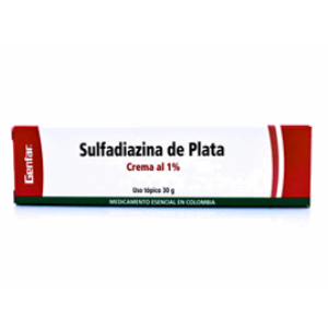 Sulfadiazina De Plata Genfar Crema 1% Tubo X 30 G - Genfar