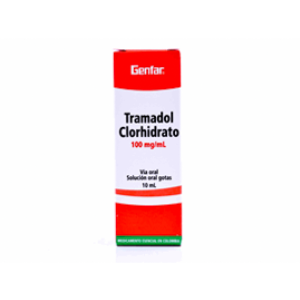 Tramadol 100 Mg/ml  Genfar Solucion Oral Gotas Frasco X 10 Ml - Genfar