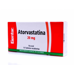 Atorvastatina Genf 20 Mg X 10 Tabletas - Atorvastatina  Gf