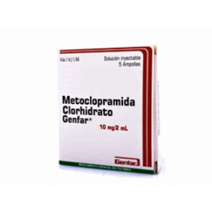 Metoclopramida G-far 10 Mg/2 Ml X 5 Ampollas - Metoclopramida  Gf
