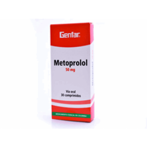 Metoprolol Tartrato G-far 50 Mg X 30 Tabletas. - Metoprolol  Tartrato  Gf
