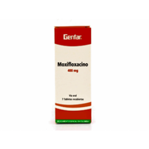 Moxifloxacino 400 Mg Genfar Caja X 7 Tabletas Recubiertas - Genfar