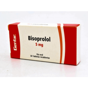Bisoprolol G-far 5 Mg Caja X 30 Tabletas Recubiertas (198064) - Bisoprolol  Gf