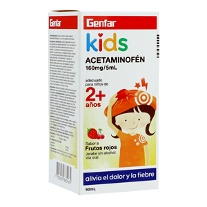 Acetaminofen Kids 2+ 160 Mg/5 Ml G-far Jarabe Fco X 90 Ml - Acetaminofen  Gf