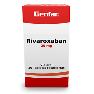 Rivaroxaban 20 Mg Genfar Caja X 30 Tabletas Recubiertas - Genfar