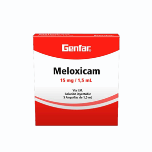 Meloxicam G-far 15 Mg/1.5 Ml Sol Iny Caja X 5 Ampollas - Sin Asignar