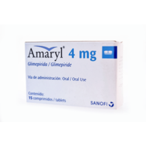 Amaryl 4 Mg X 15 Comprimidos - Amaryl