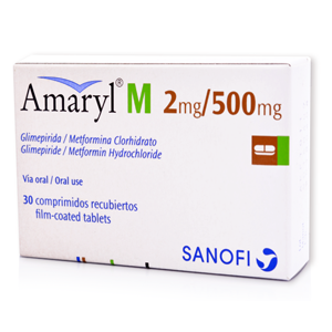 Amaryl-m 2 Mg/500 Mg X 30 Comprimidos - Amaryl