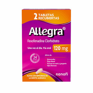Allegra 120 Mg Caja X 2 Tabletas Recubiertas - Sin Asignar