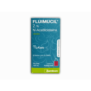 Fluimucil N 2 % Niños Jarabe Sabor Frambuesa Frasco X 120 Ml - Fluimucil