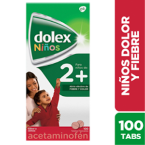Dolex 100 Mg Pediatrico Masticables X 100 Tabletas Cereza - Dolex