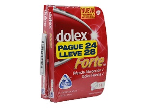 Dolex Forte Nf Optizorb Caja  2 X 14 Tabletas Pague 24 Lleve 28 - Sin Asignar
