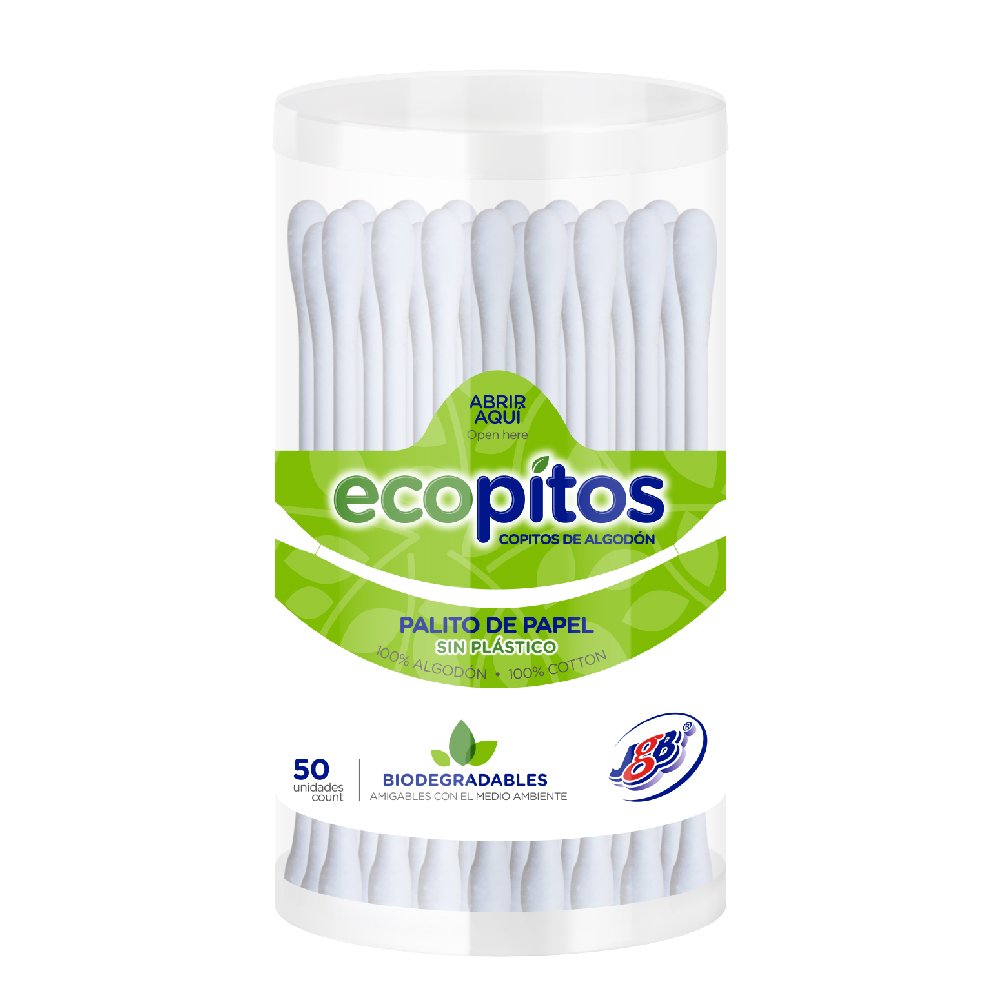 Ecopitos Jgb Biodegradables Pote X 50 Unidades - Jgb