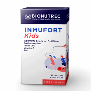 Inmufort Kids Sabor Naranja Frasco X 30 Tabletas Masticables - Inmufort