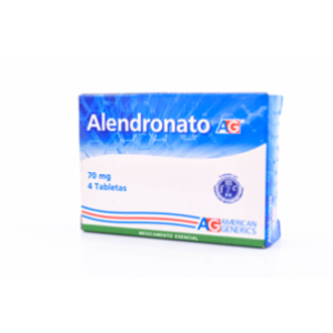 Acido Alendronico A-g 70 Mg Caja X 4 Tabletas - Alendronato  A-g