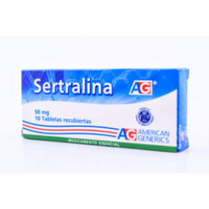 Sertralina Ag 50 Mg Caja X 10 Tabletas Recubiertas - Ag