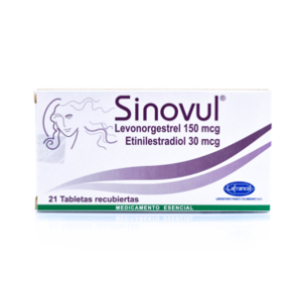 Sinovul 150 Mcg/30 Mcg Caja X 21 Tabletas Recubiertas - Sinovul