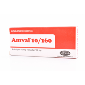 Amval 10/160 Mg X 28 Tabletas Recubiertas - Amval
