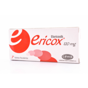 Ericox 120 Mg Caja X 7 Tabletas Recubiertas - Ericox
