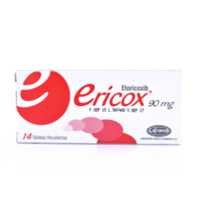 Ericox 90 Mg Caja X 14 Tabletas Recubiertas - Ericox