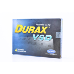 Durax Vsd 20 Mg Caja X 4 Tabletas Recubiertas - Durax