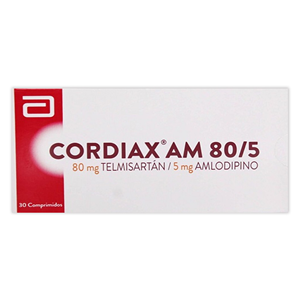 Cordiax Am 80 / 5 Mg Caja X 30 Tabletas Recubiertas - Cordiax
