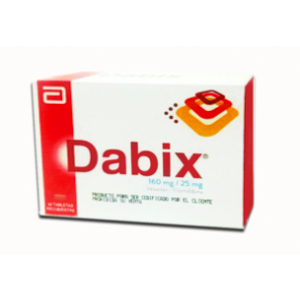 Dabix 160/25 Mg Caja X 30 Tabletas Recubiertas - Dabix