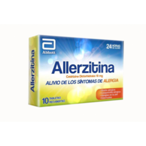 Allerzitina 10 Mg Caja X 10 Tabletas Recubiertas - Allerzitina