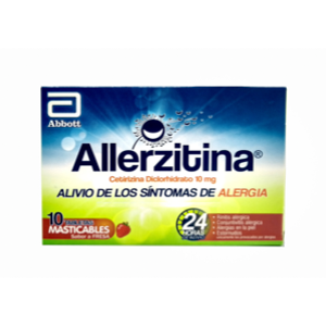 Allerzitina 10 Mg Fresa Caja X 10 Tabletas Masticables - Allerzitina