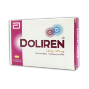 Doliren 7.5/325 Mg Caja X 10 Tabletas Recubiertas - Doliren