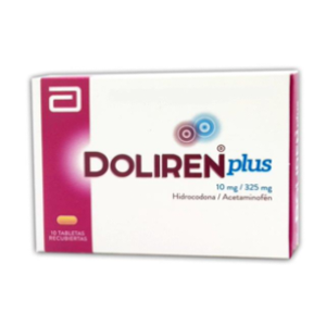Doliren Plus 10/325 Mg Caja X 10 Tabletas Recubiertas - Doliren