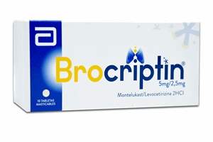 Brocriptin 5 Mg/2.5 Mg Caja X 10 Tabletas Masticables - #n/d