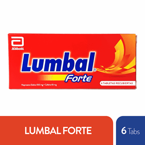 Lumbal Forte 550/65 Mg Caja X 6 Tabletas Recubiertas - Lumbal