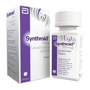 Synthroid 50 Mcg Frasco X 90 Tabletas - Synthroid
