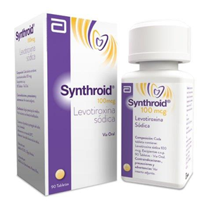 Synthroid 100 Mg Frasco X 90 Tabletas - Synthroid