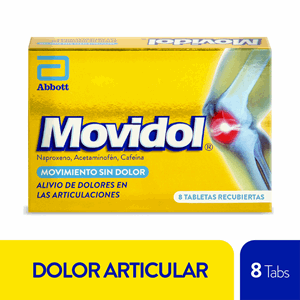 Movidol 220/250/65 Mg Caja X 8 Tabletas Recubiertas - Sin Asignar