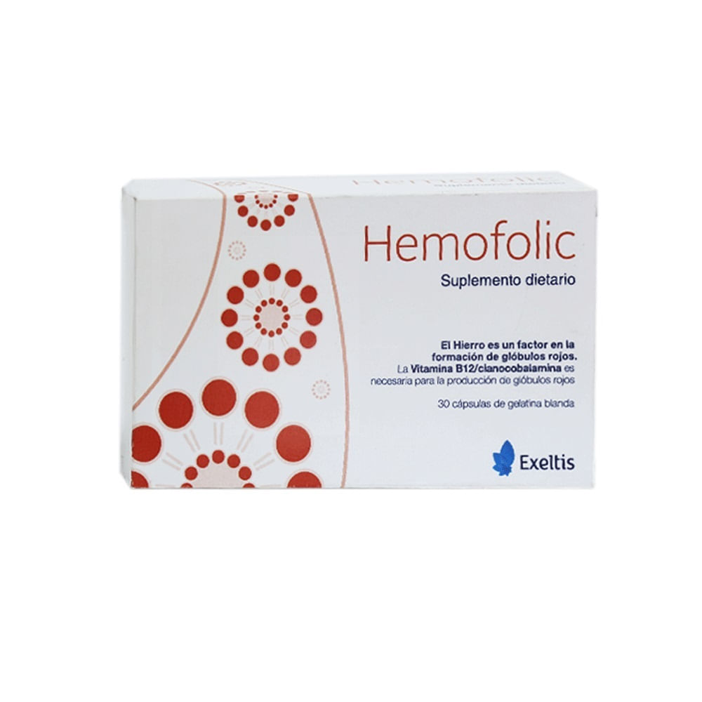 Hemofolic Suplemento Dietario X 30 Capsulas - Hemofolic