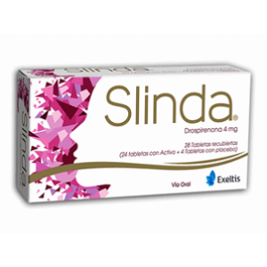 Slinda Anticonceptivo 4 Mg Caja X 28 Tabletas Recubiertas - Slinda