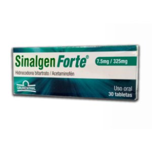 Sinalgen Forte 7.5/325 Mg Caja X 30 Tabletas - Sinalgen