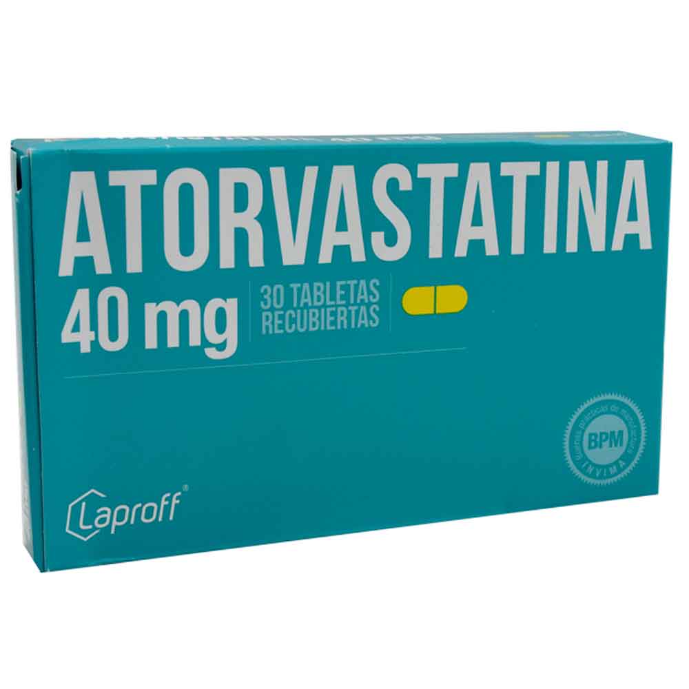 Atorvastatina Laproff 40 Mg Caja X 30 Tabletas Recubiertas - Laproff
