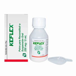Keflex 250 Mg/5 Ml Polvo P/reconst A Suspen Oral Caja C/fco X 100 Ml+cuchara Do - Sin Asignar