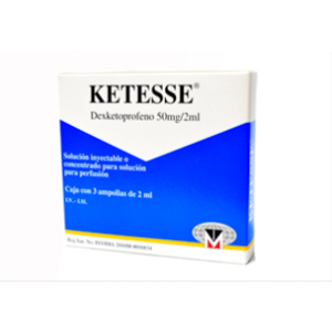 Ketesse 50 Mg/2 Ml Soluc Inyec Iv-im Caja X 3 Ampollas De 2 Ml (197834) - Ketesse